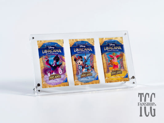 Disney Lorcana Boosterpack Artset (3-slot) Acryl Display