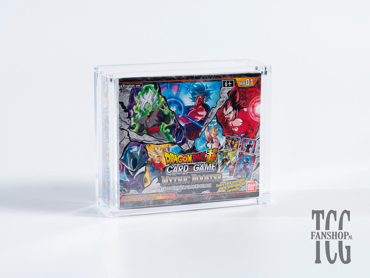 dragon ball mythic booster box Acrylic Case for Dragonball – TCGfanshop Size:36 Booster Pack Bundle mtg_sleeves_art Draft Boxes Everything in Magic is